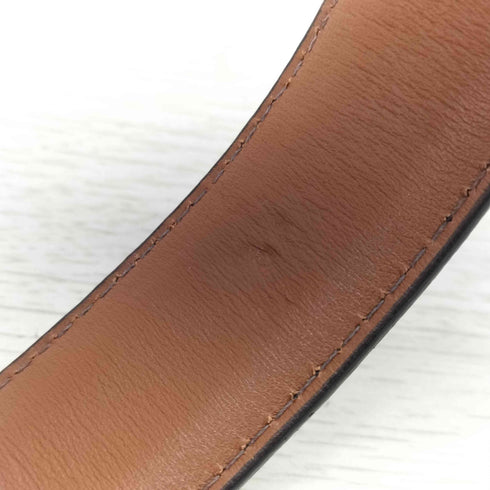 エルエルビーン L.L.Bean USA製 Genuine Full Grain Leather 本革 ゴールドバックル レザーベルト メンズ 34