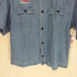トミーヒルフィガー TOMMY HILFIGER ロゴ刺繍 プリント ボックスシルエット ショートスリーブ デニムシャツ メンズ import:S