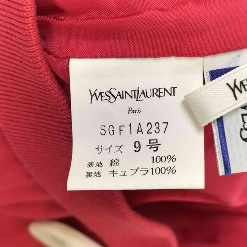 イヴサンローラン Yves Saint Laurent コットンタイトスカート レディース 9号