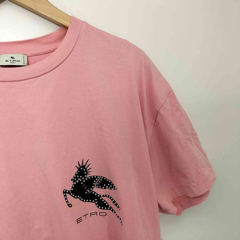 エトロ ETRO イタリア製 スタッズ プリント S/S Tシャツ レディース import:XS