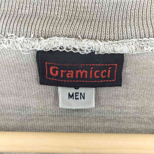 グラミチ GRAMICCI 80-90S USA製 ヘンリーネック ボーダー ロングスリーブTシャツ メンズ S