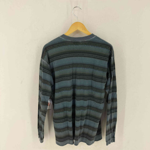 グラミチ GRAMICCI 80-90S USA製 ヘンリーネック ボーダー ロングスリーブTシャツ メンズ S