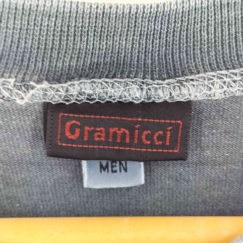 グラミチ GRAMICCI 80-90S USA製 ヘンリーネック ボーダー ロングスリーブTシャツ メンズ S