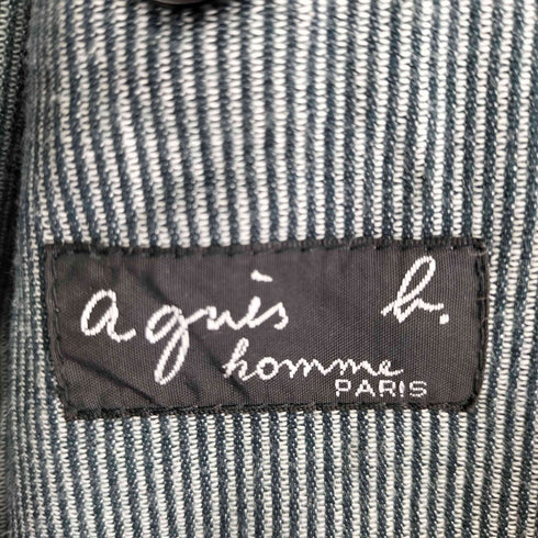 アニエスベーオム Agnes b.homme サンライズ期 ストライプ 1B テーラードジャケット メンズ