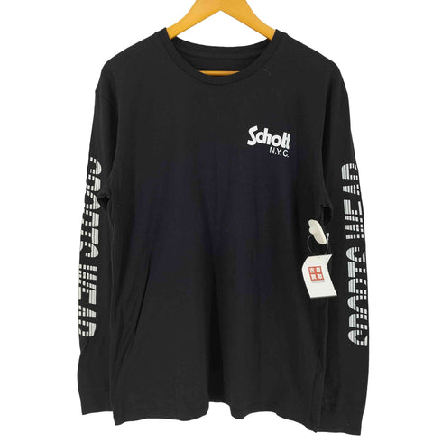 ショット Schott USA製 袖プリント Tシャツ メンズ import:L