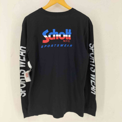 ショット Schott USA製 袖プリント Tシャツ メンズ import:L