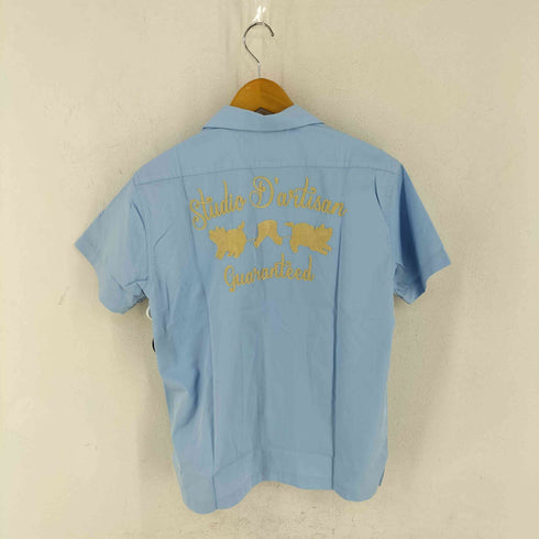 スタジオダルチザン STUDIO DARTISAN 刺繍入り ボーリングシャツ メンズ L
