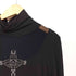 VALLERI VALLERI クロス ビジュー シアー ハイネック カットソー レディース import:L