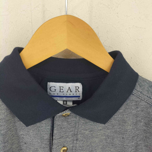 ギアフォースポーツ GEAR FOR SPORTS 00S シンガポール製 企業刺繍入り ポロシャツ メンズ M