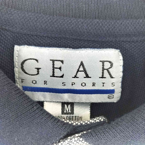 ギアフォースポーツ GEAR FOR SPORTS 00S シンガポール製 企業刺繍入り ポロシャツ メンズ M