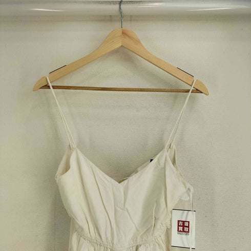 ザラ ZARA TRF リネン混 フロントボタン バックリボン キャミ ワンピース レディース import:S