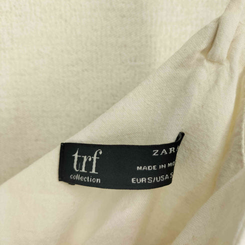 ザラ ZARA TRF リネン混 フロントボタン バックリボン キャミ ワンピース レディース import:S