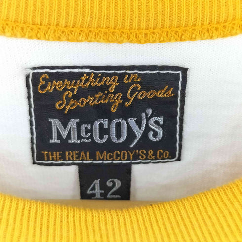 ザリアルマッコイズ THE REAL McCOYS ロゴプリント ラグラン ロングスリーブTシャツ メンズ 42