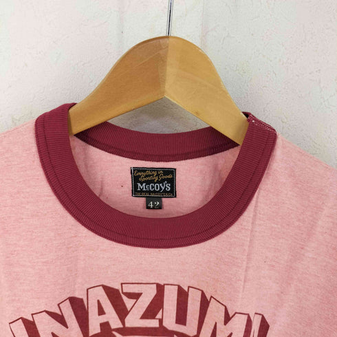 ザリアルマッコイズ THE REAL McCOYS INAZUMAプリント リンガーTシャツ メンズ 42