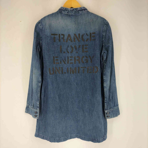 ヒステリックグラマー HYSTERIC GLAMOUR バックプリント インディゴ デニムワンピース レディース FREE