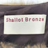 Shallot Bronze リアルファー ゼブラ柄 ショート半袖ジャケット アメカジ レディース