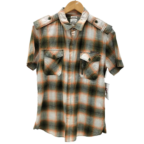 ディーゼル DIESEL オンブレチェック S/Sシャツ メンズ JPN:M