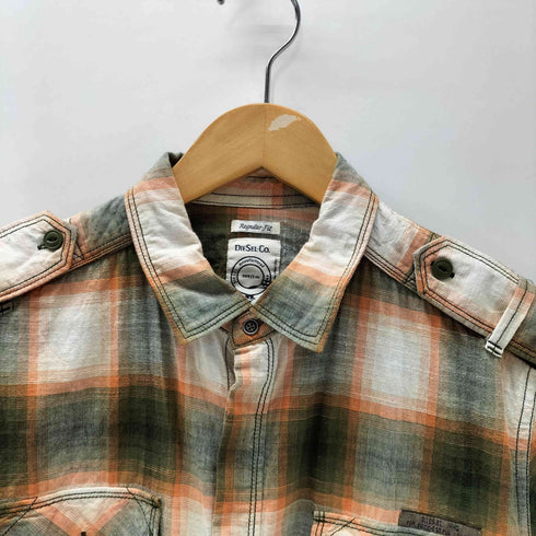 ディーゼル DIESEL オンブレチェック S/Sシャツ メンズ JPN:M