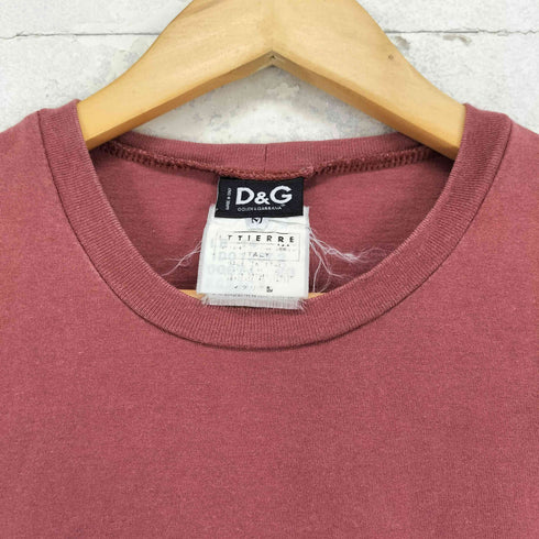 ディーアンドジードルチェアンドガッバーナ D&G DOLCE&GABBANA バックロゴ クルーネック カットソー メンズ M