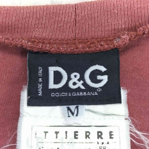 ディーアンドジードルチェアンドガッバーナ D&G DOLCE&GABBANA バックロゴ クルーネック カットソー メンズ M