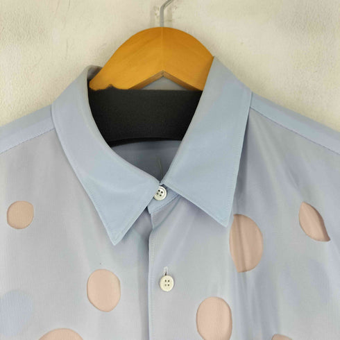 ブラックコムデギャルソン BLACK COMME des GARCONS 2001SS フロントパンチ加工 S/S シャツ メンズ