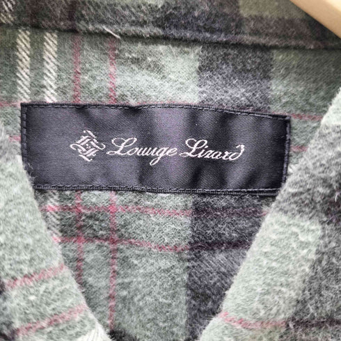 ラウンジリザード LOUNGELIZARD プリントネルシャツ プリネル メンズ JPN:2