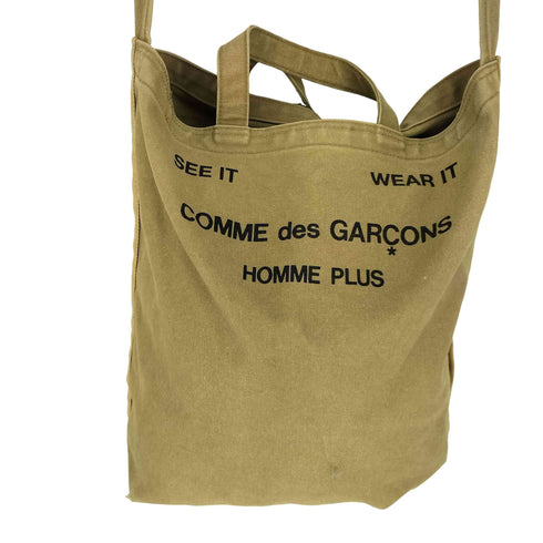 コムデギャルソンオムプリュス COMME des GARCONS HOMME PLUS 00SS キャンバス 2WAY ショルダー トートバッグ メンズ