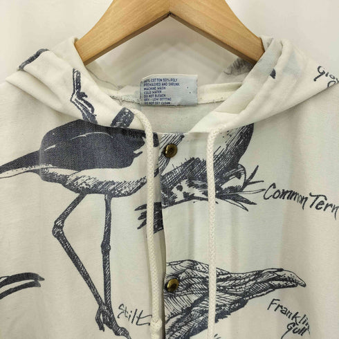 MICHIGAN RAG CO 80-90s USA製 総柄 フロントボタン フーデット ジャケット アメカジ メンズ