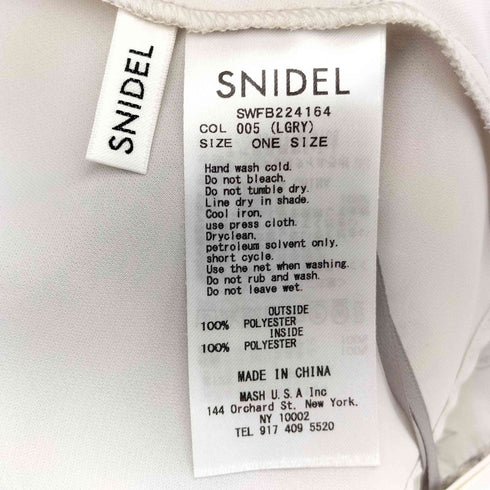 スナイデル snidel ノースリフリルオーガンシースルーブラウス レディース JPN:1