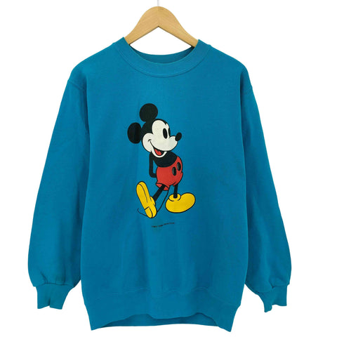 ジャージーズ JERZEES USA製 90s キャラクタープリント クルーネック スウェット メンズ L
