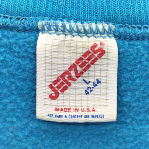 ジャージーズ JERZEES USA製 90s キャラクタープリント クルーネック スウェット メンズ L