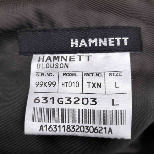 ハムネット HAMNETT 比翼 ウールフーデッドジャケット メンズ JPN:L
