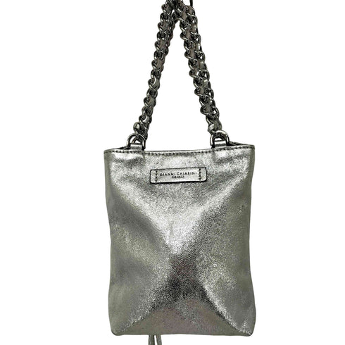 ジャンニキャリーニ GIANNI CHIARINI 26SS CAMILLA メタリック シルバー ハンドバッグ レディース
