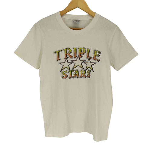 ティーエムティー T.M.T TRIPPLE STARS 両面プリントクルーネックTシャツ メンズ M