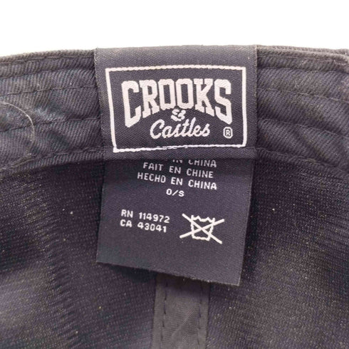 クルックスアンドキャッスルズ CROOKS&Castles ロゴ 刺繍 6パネル キャップ メンズ FREE