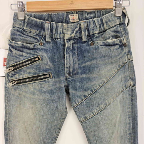 FABRICANT ジップスリット マルチポケット ジップフライ デニムパンツ レディース JPN:S