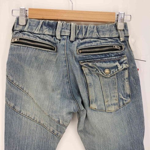 FABRICANT ジップスリット マルチポケット ジップフライ デニムパンツ レディース JPN:S