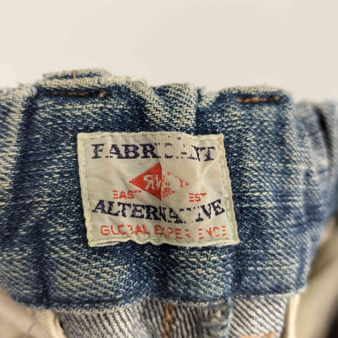 FABRICANT ジップスリット マルチポケット ジップフライ デニムパンツ レディース JPN:S