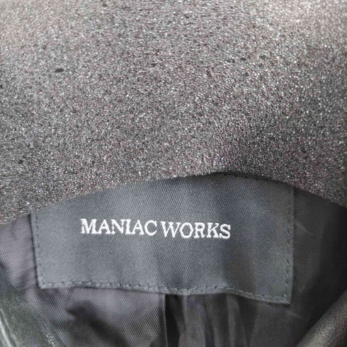 MANIAC WORKS 本革 レザー シャツジャケット メンズ L