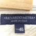 リカルドメッサ RICCARDO METHA イタリア製 インタック ワイドチノパンツ メンズ JPN:46