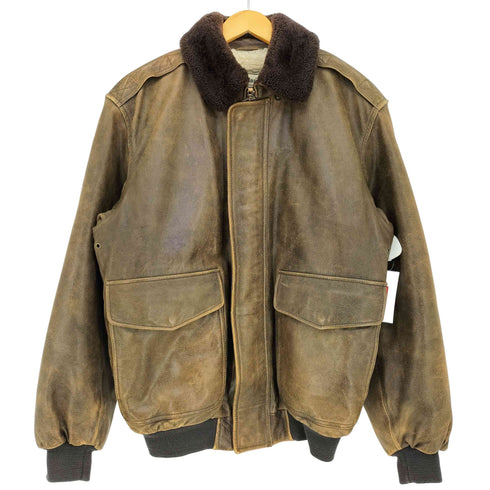 エルエルビーン L.L.Bean 90s ゴートスキン 裏地ボア G-1型 フライトジャケット メンズ SMALL REGULAR