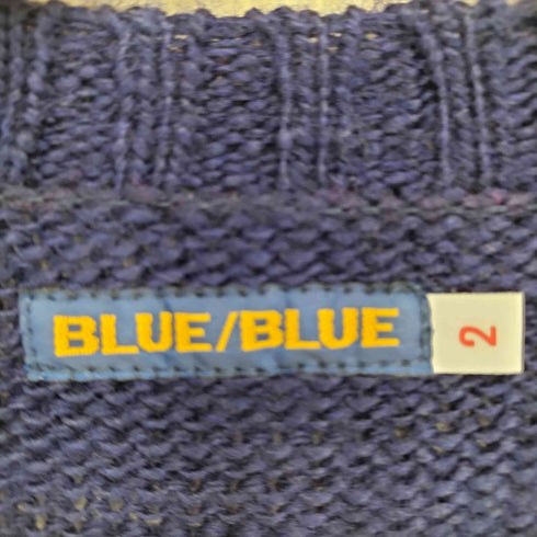 ブルーブルー BLUE BLUE Bロゴ ウールニットセーター メンズ JPN:2