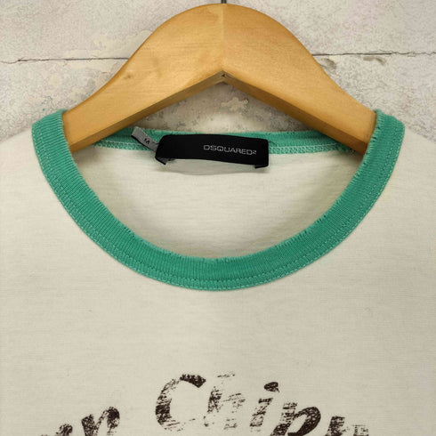 ディースクエアード DSQUARED2 ヴィンテージライク リンガー Tシャツ メンズ M