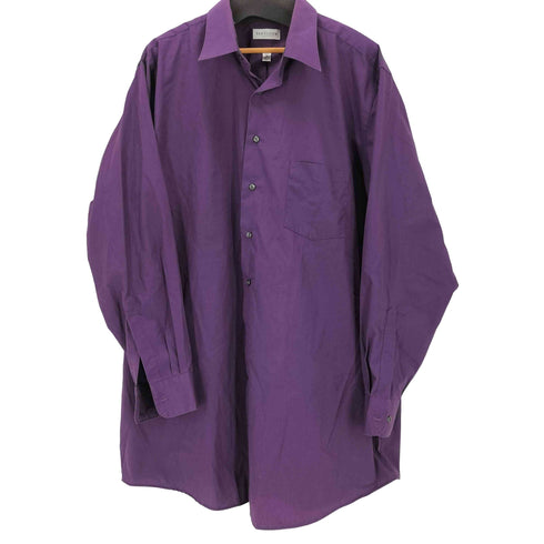 ヴァンヒューゼン VAN HEUSEN レギュラーカラーポプリンシャツ メンズ 35/36