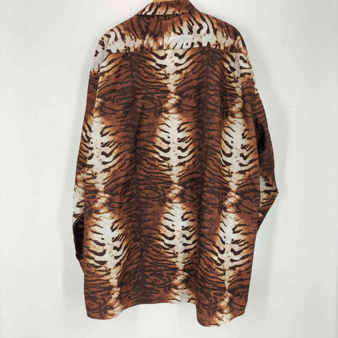 St.Patrick レギュラーカラーゼブラプリントシャツ メンズ 4XL