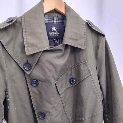 バーバリーブラックレーベル BURBERRY BLACK LABEL クレイジーポケット トレンチコート メンズ M