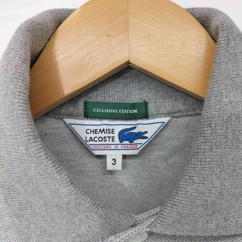 ラコステ LACOSTE カプセルパック CHEMISE LACOCTE タグ 復刻 ワニ刺繍 ポロシャツ メンズ JPN:3