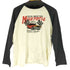 レースカープリント ラグランTシャツ レディース