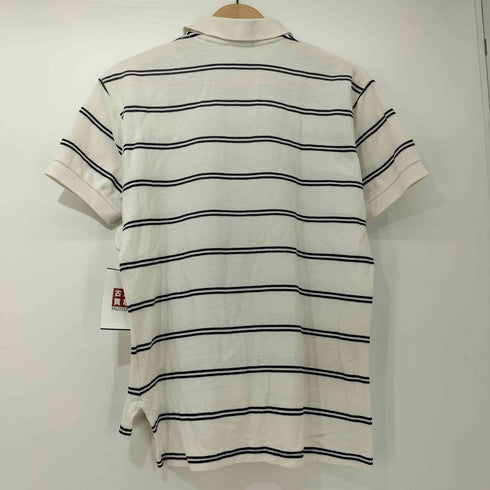 ブルックスブラザーズ BROOKS BROTHERS 90s USA製 GOLDEN FLEECE 金羊 刺繍 鹿の子 ピケ ボーダー ポロシャツ メンズ import:M