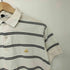 ブルックスブラザーズ BROOKS BROTHERS 90s USA製 GOLDEN FLEECE 金羊 刺繍 鹿の子 ピケ ボーダー ポロシャツ メンズ import:M